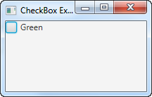 A JavaFX CheckBox displayed in the scene graph