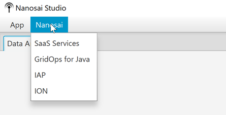 Example JavaFX MenuBar drop down menu screenshot