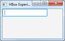 A JavaFX TextField component displayed in the scene graph.