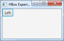 A JavaFX ToggleButton which is not pressed.