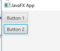 JavaFX GUI showing a JavaFX ToolBar with vertical orientation and two Buttons added.