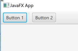 A JavaFX ToolBar with a visual separator between its items.